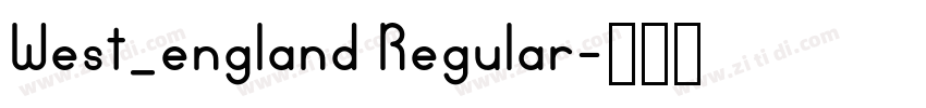 West_england Regular字体转换